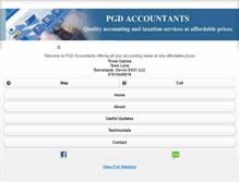 Tablet Screenshot of pgdaccountants.com